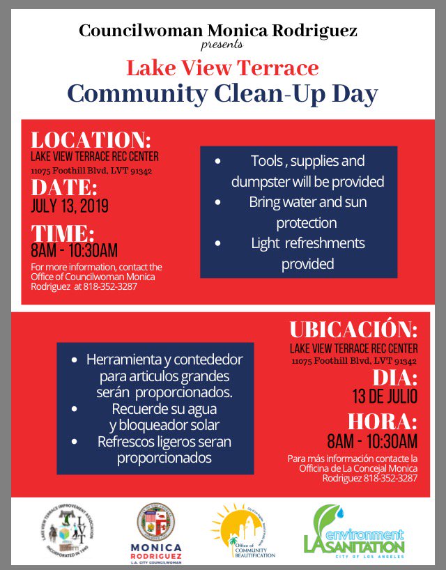 Lake View Terrace Community Clean-Up Day 